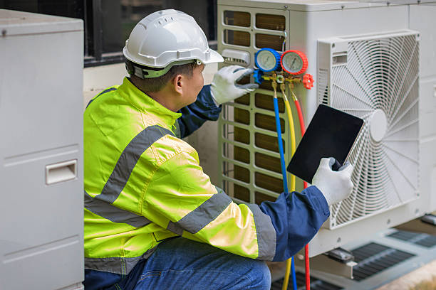 Professional Air Conditioning Repair technician working in Poland, ME